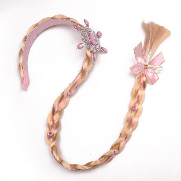 Kids Baby Girls' New Children's Jewelry Ice And Snow Aisha Wig Princess Snowflake Long Hair Braid Romance Toy Cos Props Accessories Kids Baby Girls' New Children's Jewelry Ice And Snow Aisha Wig Princess Snowflake Long Hair Braid Romance Toy Cos Props Accessories