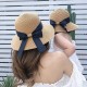 Mommy and Me Straw Hats Casual Bowknot Design Brown Family Photo Matching Outfits Mom and Daughter Mommy and Me Straw Hats Casual Bowknot Design Brown Family Photo Matching Outfits Mom and Daughter