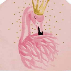 Mommy and Me Cute Flamingos Animal Print Apron Blushing Pink Casual Daily Family Photo Matching Outfits