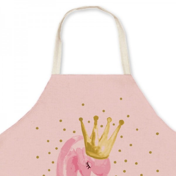 Mommy and Me Cute Flamingos Animal Print Apron Blushing Pink Casual Daily Family Photo Matching Outfits Mommy and Me Cute Flamingos Animal Print Apron Blushing Pink Casual Daily Family Photo Matching Outfits
