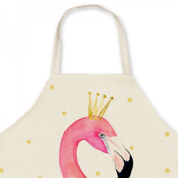 Mommy and Me Cute Flamingos Animal Print Apron Blushing Pink Casual Daily Family Photo Matching Outfits Mommy and Me Cute Flamingos Animal Print Apron Blushing Pink Casual Daily Family Photo Matching Outfits