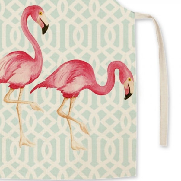 Mommy and Me Cute Flamingos Animal Print Apron Blushing Pink Casual Daily Family Photo Matching Outfits Mommy and Me Cute Flamingos Animal Print Apron Blushing Pink Casual Daily Family Photo Matching Outfits