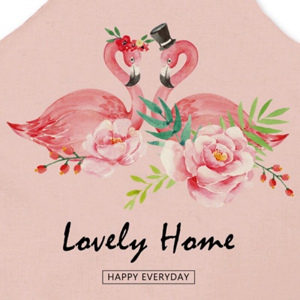 Mommy and Me Cute Flamingos Animal Print Apron Blushing Pink Casual Daily Family Photo Matching Outfits Mommy and Me Cute Flamingos Animal Print Apron Blushing Pink Casual Daily Family Photo Matching Outfits