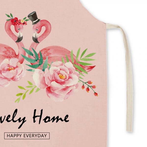 Mommy and Me Cute Flamingos Animal Print Apron Blushing Pink Casual Daily Family Photo Matching Outfits Mommy and Me Cute Flamingos Animal Print Apron Blushing Pink Casual Daily Family Photo Matching Outfits
