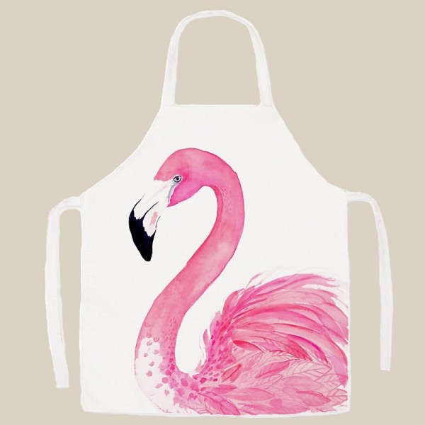 Mommy and Me Cute Flamingos Animal Print Apron Blushing Pink Casual Daily Family Photo Matching Outfits Mommy and Me Cute Flamingos Animal Print Apron Blushing Pink Casual Daily Family Photo Matching Outfits