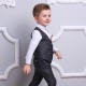 Boys Clothes Sets Kids Formal Suits Long Sleeve Shirts + Vest + Pants 3PCS Child Tuxedos Outfits Boys Clothes Sets Kids Formal Suits Long Sleeve Shirts + Vest + Pants 3PCS Child Tuxedos Outfits
