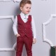 Boys Clothes Sets Kids Formal Suits Long Sleeve Shirts + Vest + Pants 3PCS Child Tuxedos Outfits Boys Clothes Sets Kids Formal Suits Long Sleeve Shirts + Vest + Pants 3PCS Child Tuxedos Outfits