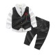 Boys Clothes Sets Kids Formal Suits Long Sleeve Shirts + Vest + Pants 3PCS Child Tuxedos Outfits Boys Clothes Sets Kids Formal Suits Long Sleeve Shirts + Vest + Pants 3PCS Child Tuxedos Outfits