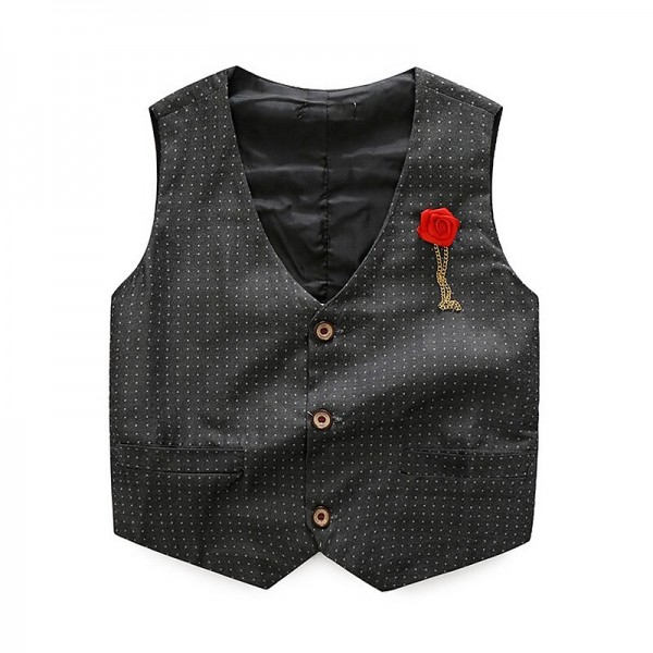 Boys Clothes Sets Kids Formal Suits Long Sleeve Shirts + Vest + Pants 3PCS Child Tuxedos Outfits Boys Clothes Sets Kids Formal Suits Long Sleeve Shirts + Vest + Pants 3PCS Child Tuxedos Outfits