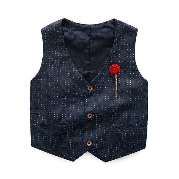 Boys Clothes Sets Kids Formal Suits Long Sleeve Shirts + Vest + Pants 3PCS Child Tuxedos Outfits Boys Clothes Sets Kids Formal Suits Long Sleeve Shirts + Vest + Pants 3PCS Child Tuxedos Outfits