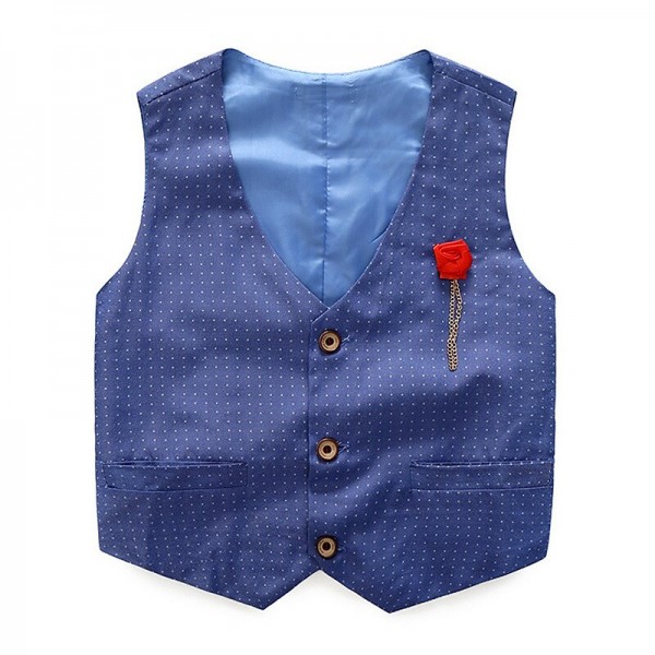 Boys Clothes Sets Kids Formal Suits Long Sleeve Shirts + Vest + Pants 3PCS Child Tuxedos Outfits Boys Clothes Sets Kids Formal Suits Long Sleeve Shirts + Vest + Pants 3PCS Child Tuxedos Outfits