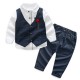 Boys Clothes Sets Kids Formal Suits Long Sleeve Shirts + Vest + Pants 3PCS Child Tuxedos Outfits Boys Clothes Sets Kids Formal Suits Long Sleeve Shirts + Vest + Pants 3PCS Child Tuxedos Outfits