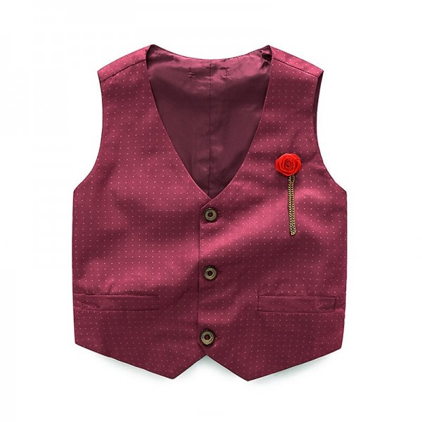 Boys Clothes Sets Kids Formal Suits Long Sleeve Shirts + Vest + Pants 3PCS Child Tuxedos Outfits Boys Clothes Sets Kids Formal Suits Long Sleeve Shirts + Vest + Pants 3PCS Child Tuxedos Outfits