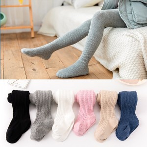 Kid&#039;s Girls&#039; Leggings Tights Skin powder Blue White Solid Color Elastic Waist Spring &amp;  Fall Preppy Style 2-8 Years / Cotton