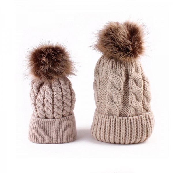 Mommy and Me Hats Cotton Solid Color Striped Daily Fur Trim Black White Red Sleeveless Mommy And Me Outfits Cute Matching Outfits Mommy and Me Hats Cotton Solid Color Striped Daily Fur Trim Black White Red Sleeveless Mommy And Me Outfits Cute Matching Outfits