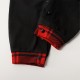 Family Pajamas Plaid Letter Santa Claus Print Dark Red Gray Long Sleeve Mommy And Me Outfits Cute Matching Outfits