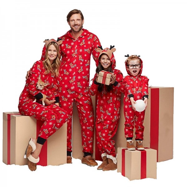 Christmas Pajamas Family Look Deer Christmas pattern Christmas Gifts Print Gray Green Royal Blue Long Sleeve Active Matching Outfits / Sports / Fall / Spring / Casual Christmas Pajamas Family Look Deer Christmas pattern Christmas Gifts Print Gray Green Royal Blue Long Sleeve Active Matching Outfits / Sports / Fall / Spring / Casual