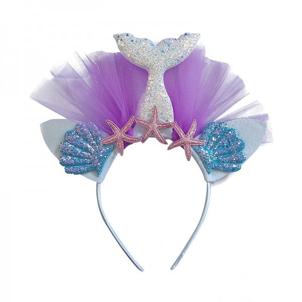 Kids Girls' Sweet Party / Birthday Mermaid Tail Animal Polyester Hair Accessories / Headband Blue / Purple / Blushing Pink One-Size Kids Girls' Sweet Party / Birthday Mermaid Tail Animal Polyester Hair Accessories / Headband Blue / Purple / Blushing Pink One-Size