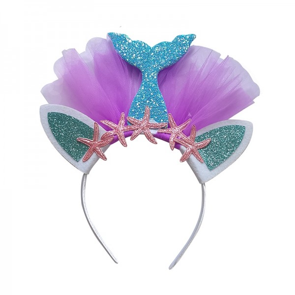 Kids Girls' Sweet Party / Birthday Mermaid Tail Animal Polyester Hair Accessories / Headband Blue / Purple / Blushing Pink One-Size Kids Girls' Sweet Party / Birthday Mermaid Tail Animal Polyester Hair Accessories / Headband Blue / Purple / Blushing Pink One-Size