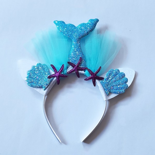 Kids Girls' Sweet Party / Birthday Mermaid Tail Animal Polyester Hair Accessories / Headband Blue / Purple / Blushing Pink One-Size Kids Girls' Sweet Party / Birthday Mermaid Tail Animal Polyester Hair Accessories / Headband Blue / Purple / Blushing Pink One-Size