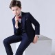 4 Pieces Kids Boys Blazer Vest Shirt Pants Formal Set Long Sleeve Dusty Blue Black Solid Color Clothing Set Party Special Occasion Birthday Formal Gentle Suit Regular 3-13 Years 4 Pieces Kids Boys Blazer Vest Shirt Pants Formal Set Long Sleeve Dusty Blue Black Solid Color Clothing Set Party Special Occasion Birthday Formal Gentle Suit Regular 3-13 Years