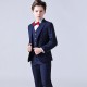 4 Pieces Kids Boys Blazer Vest Shirt Pants Formal Set Long Sleeve Dusty Blue Black Solid Color Clothing Set Party Special Occasion Birthday Formal Gentle Suit Regular 3-13 Years 4 Pieces Kids Boys Blazer Vest Shirt Pants Formal Set Long Sleeve Dusty Blue Black Solid Color Clothing Set Party Special Occasion Birthday Formal Gentle Suit Regular 3-13 Years