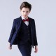 4 Pieces Kids Boys Blazer Vest Shirt Pants Formal Set Long Sleeve Dusty Blue Black Solid Color Clothing Set Party Special Occasion Birthday Formal Gentle Suit Regular 3-13 Years 4 Pieces Kids Boys Blazer Vest Shirt Pants Formal Set Long Sleeve Dusty Blue Black Solid Color Clothing Set Party Special Occasion Birthday Formal Gentle Suit Regular 3-13 Years
