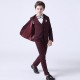 3 Pieces Kids Boys Blazer Vest Pants Party Set Formal Long Sleeve Blue Gray Red Plaid Bow Cotton Clothes Set Gentle Regular Suit 3 Pieces Kids Boys Blazer Vest Pants Party Set Formal Long Sleeve Blue Gray Red Plaid Bow Cotton Clothes Set Gentle Regular Suit