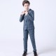 3 Pieces Kids Boys Blazer Vest Pants Party Set Formal Long Sleeve Blue Gray Red Plaid Bow Cotton Clothes Set Gentle Regular Suit 3 Pieces Kids Boys Blazer Vest Pants Party Set Formal Long Sleeve Blue Gray Red Plaid Bow Cotton Clothes Set Gentle Regular Suit