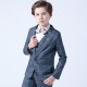 3 Pieces Kids Boys Blazer Vest Pants Party Set Formal Long Sleeve Blue Gray Red Plaid Bow Cotton Clothes Set Gentle Regular Suit 3 Pieces Kids Boys Blazer Vest Pants Party Set Formal Long Sleeve Blue Gray Red Plaid Bow Cotton Clothes Set Gentle Regular Suit