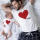 Dad and Son T shirt Cotton Letter Daily Print White Light Red Red Short Sleeve Mommy And Me Outfits Active Matching Outfits Dad and Son T shirt Cotton Letter Daily Print White Light Red Red Short Sleeve Mommy And Me Outfits Active Matching Outfits