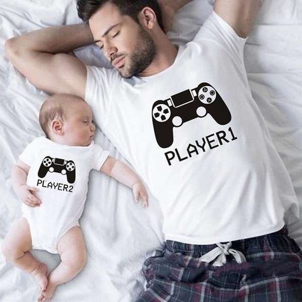 Dad and Son T shirt Cotton Letter Daily Print White Light Red Red Short Sleeve Mommy And Me Outfits Active Matching Outfits Dad and Son T shirt Cotton Letter Daily Print White Light Red Red Short Sleeve Mommy And Me Outfits Active Matching Outfits