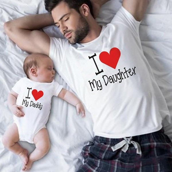 Dad and Son T shirt Cotton Letter Daily Print White Light Red Red Short Sleeve Mommy And Me Outfits Active Matching Outfits Dad and Son T shirt Cotton Letter Daily Print White Light Red Red Short Sleeve Mommy And Me Outfits Active Matching Outfits