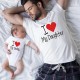 Dad and Son T shirt Cotton Letter Daily Print White Light Red Red Short Sleeve Mommy And Me Outfits Active Matching Outfits Dad and Son T shirt Cotton Letter Daily Print White Light Red Red Short Sleeve Mommy And Me Outfits Active Matching Outfits