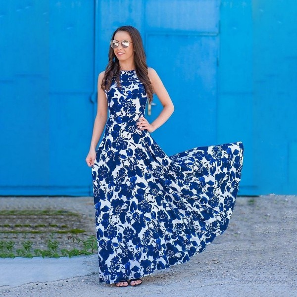 Mommy and Me Dresses Graphic Floral Daily Print Blue Sleeveless Maxi Mommy And Me Outfits Cute Matching Outfits Mommy and Me Dresses Graphic Floral Daily Print Blue Sleeveless Maxi Mommy And Me Outfits Cute Matching Outfits