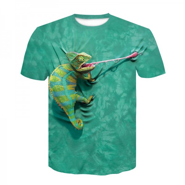 Kids Boys T shirt Short Sleeve 3D Print Animal Green Black Blue Children Tops Spring Summer Active Fashion Daily Daily Indoor Outdoor Regular Fit 3-12 Years / Sports Kids Boys T shirt Short Sleeve 3D Print Animal Green Black Blue Children Tops Spring Summer Active Fashion Daily Daily Indoor Outdoor Regular Fit 3-12 Years / Sports