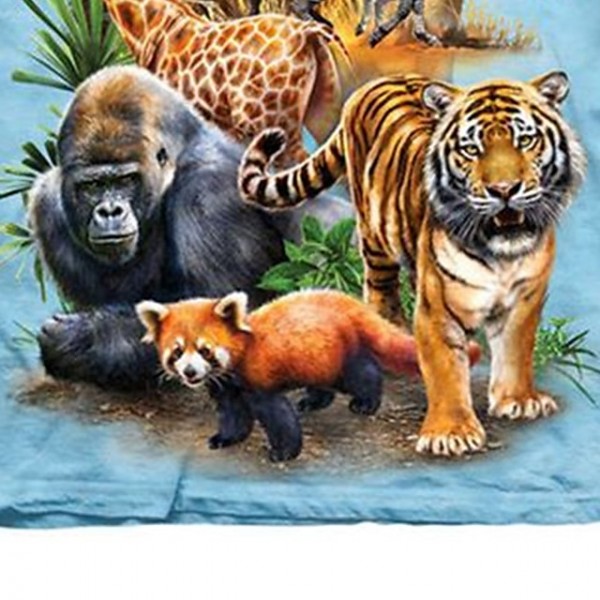 Kids Boys T shirt Short Sleeve 3D Print Lion Tiger Animal Blue Children Tops Spring Summer Active Fashion Daily Regular Fit 3-12 Years Kids Boys T shirt Short Sleeve 3D Print Lion Tiger Animal Blue Children Tops Spring Summer Active Fashion Daily Regular Fit 3-12 Years