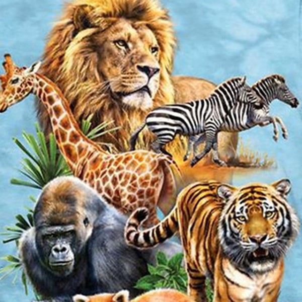 Kids Boys T shirt Short Sleeve 3D Print Lion Tiger Animal Blue Children Tops Spring Summer Active Fashion Daily Regular Fit 3-12 Years Kids Boys T shirt Short Sleeve 3D Print Lion Tiger Animal Blue Children Tops Spring Summer Active Fashion Daily Regular Fit 3-12 Years