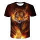 Kids Boys T shirt Short Sleeve 3D Print Tiger Animal Crewneck Rainbow Children Tops Spring Summer Active Fashion Daily Daily Outdoor Regular Fit 3-12 Years Kids Boys T shirt Short Sleeve 3D Print Tiger Animal Crewneck Rainbow Children Tops Spring Summer Active Fashion Daily Daily Outdoor Regular Fit 3-12 Years