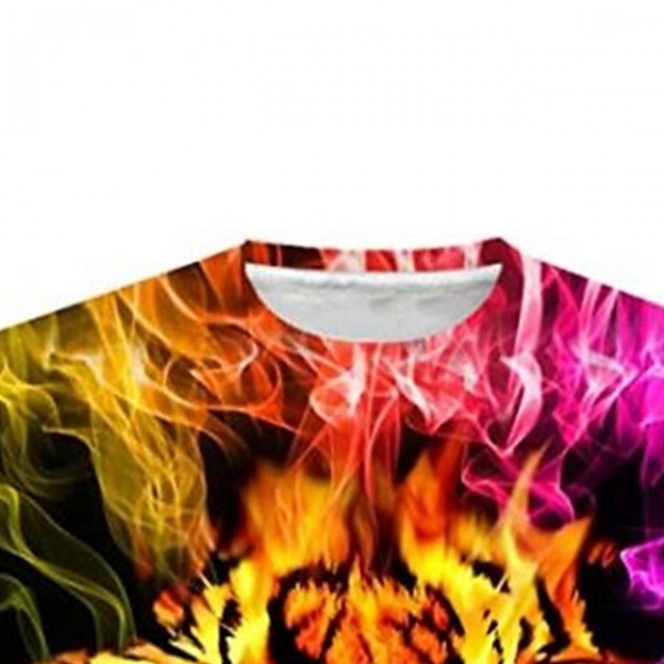 Kids Boys T shirt Short Sleeve 3D Print Tiger Animal Crewneck Rainbow Children Tops Spring Summer Active Fashion Daily Daily Outdoor Regular Fit 3-12 Years Kids Boys T shirt Short Sleeve 3D Print Tiger Animal Crewneck Rainbow Children Tops Spring Summer Active Fashion Daily Daily Outdoor Regular Fit 3-12 Years