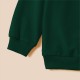 Family Sweatshirt Letter Deer Print Multicolor Long Sleeve Adorable Matching Outfits