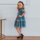 Mommy and Me Dresses Plaid Daily Green Cotton Dress Long Sleeve Asymmetrical Fall Dress Sweet Casual Matching Outfits Mommy and Me Dresses Plaid Daily Green Cotton Dress Long Sleeve Asymmetrical Fall Dress Sweet Casual Matching Outfits