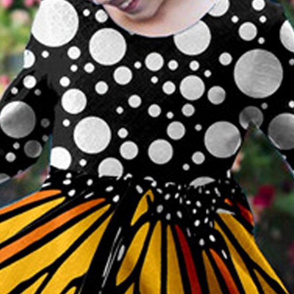 Girls' 3D Animal Butterfly Dress Long Sleeve 3D Print Fall Winter Daily Holiday Vacation Cute Casual Sweet Kids 3-10 Years Swing Dress A Line Dress Above Knee Polyester Regular Fit Girls' 3D Animal Butterfly Dress Long Sleeve 3D Print Fall Winter Daily Holiday Vacation Cute Casual Sweet Kids 3-10 Years Swing Dress A Line Dress Above Knee Polyester Regular Fit