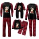 Family Pajamas Cotton Plaid Deer Home Black Dark Red Wine Long Sleeve Daily Matching Outfits Family Pajamas Cotton Plaid Deer Home Black Dark Red Wine Long Sleeve Daily Matching Outfits