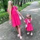 Mommy and Me Dresses Cotton Solid Color Daily Blue Orange Rose Red Short Sleeve Above Knee Mommy And Me Outfits Daily Matching Outfits Mommy and Me Dresses Cotton Solid Color Daily Blue Orange Rose Red Short Sleeve Above Knee Mommy And Me Outfits Daily Matching Outfits