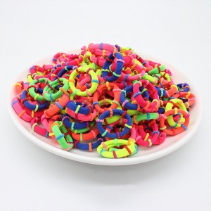 50 Pieces Kids Girls&#039; Sweet Daily Solid Colored Polyester Hair Accessories Colorful / Green / Blue One-Size / Hair Tie