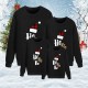 Family Tops Sweatshirt Cotton Letter Ugly Daily Black Red Long Sleeve Daily Matching Outfits Family Tops Sweatshirt Cotton Letter Ugly Daily Black Red Long Sleeve Daily Matching Outfits