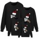 Family Tops Sweatshirt Cotton Letter Ugly Daily Black Red Long Sleeve Daily Matching Outfits Family Tops Sweatshirt Cotton Letter Ugly Daily Black Red Long Sleeve Daily Matching Outfits