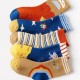 Kids Boys 5 Pairs Socks Multicolor Color Block Striped Fall Winter Sweet Daily Wear 3-12 Years Kids Boys 5 Pairs Socks Multicolor Color Block Striped Fall Winter Sweet Daily Wear 3-12 Years