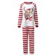Family Pajamas Cotton Letter Striped Home White Long Sleeve Mommy And Me Outfits Daily Matching Outfits